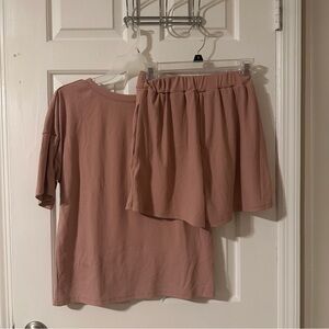 Women's Pink Short Sleeve Top